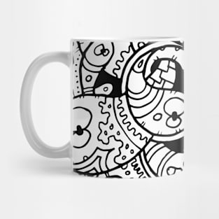 Cute and Crazy Doodle Charachters Mug